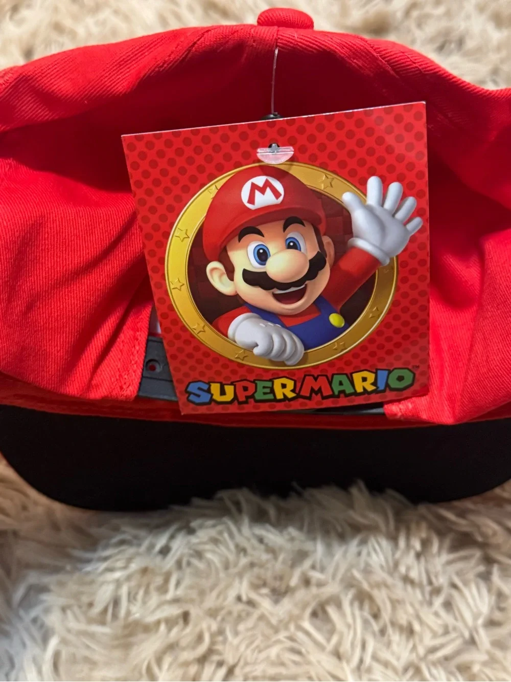 Nintendo Red Mario 'M' Logo Kids Cap